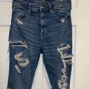 American Eagle Light Blue Denim Shorts